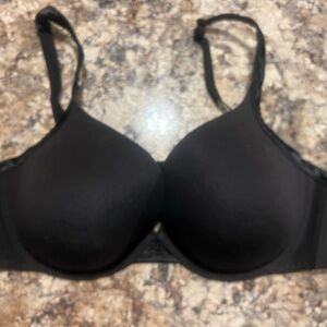 Cacique NWOT- Black Bra Satin Trim Size-46D